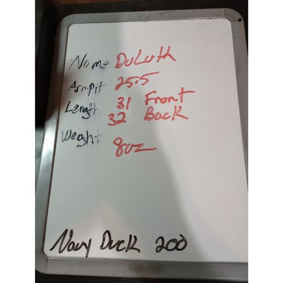 Duluth Shirt Mens Large Tall Orange Blue Plaid Short Sleeve Button Up Pocket - Picture 8 of 8